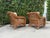Vintage Palm Beach Style Rolled Arm Wicker Lounge Chairs – A Pair For Sale - Image 4 of 12