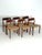 Niels otto møller model 77 dining chairs, set of 6, 1950s–60s an exceptional set of six danish dining chairs designed by...