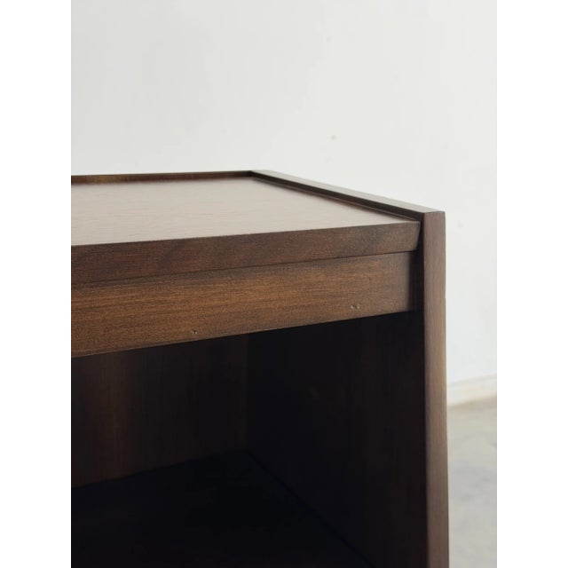 W48 D13.5 H38 A classic mid century modern bookcase that’s been fully restored. Structurally sound and sturdy. Stained...