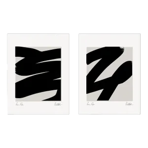 Contemporary Minimalist Abstract Giclee Prints - Set of Two
