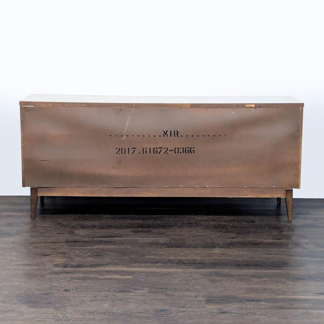 Wood Vintage Broyhill Mid-Century Modern Walnut Credenza, Attributed For Sale - Image 7 of 12