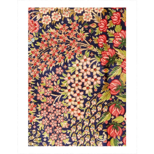Persian Qum Design Viscose on a cotton foundation with a medallion This rug has a dense, soft pile, and excellent quality,...