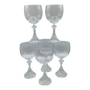 Mikasa "Ritz" Crystal Water Goblets-Set of 6
