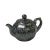 Chinese Chinese Jianye Clay Silver Black Glaze Decor Teapot Display Art For Sale - Image 3 of 10
