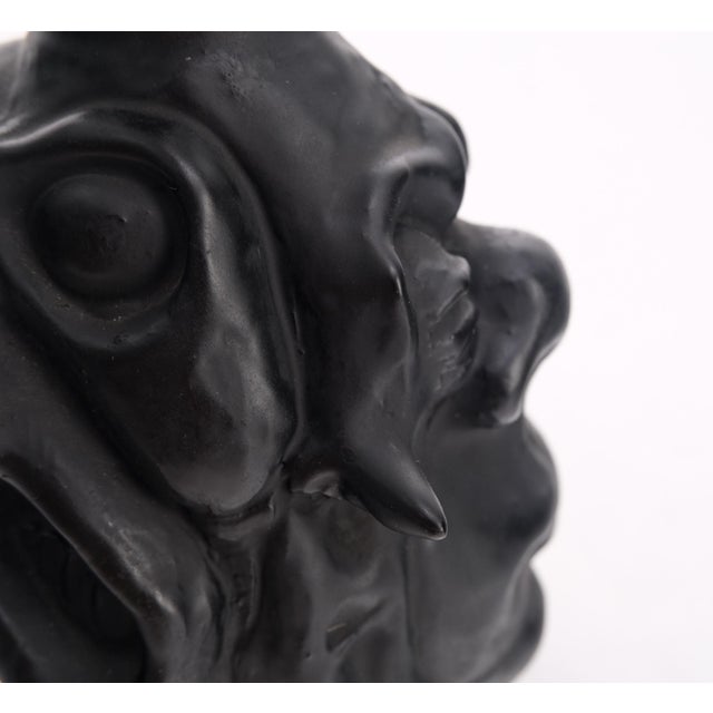 Black Handmade Original Ceramic Slipcast Sculpture For Sale - Image 8 of 16