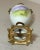 Antique Ornate Hand Painted Porcelain Gilt Bronze Miniature Sevres Vase Urn For Sale - Image 12 of 12