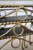 Gold Vintage Italian Hollywood Regency Gold Rope Mirror Top 3 Pc Nesting Side Tables For Sale - Image 8 of 12