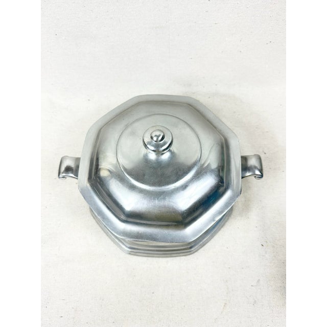 Vintage Pewter Covered Serving Dish For Sale In New Orleans - Image 6 of 7