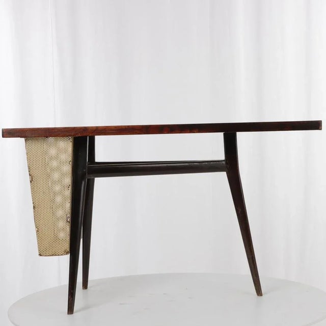 Coffee or Smoking Table with Perforated Metal Container For Sale - Image 6 of 9