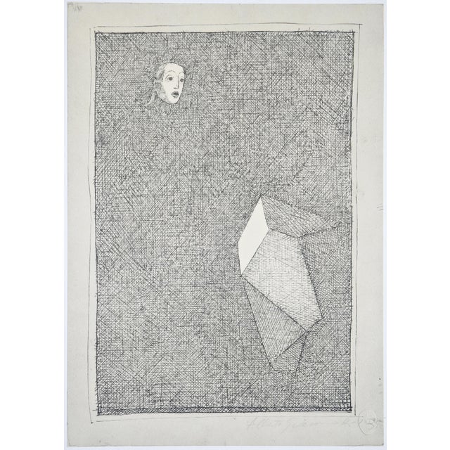 Black Alberto Giacometti, Lunar, 1963, Original Lithograph For Sale - Image 8 of 8