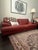 Italian Roche Bobois Italian Leather Sofa - Oxblood/Rust - Excellent Condition For Sale - Image 3 of 6