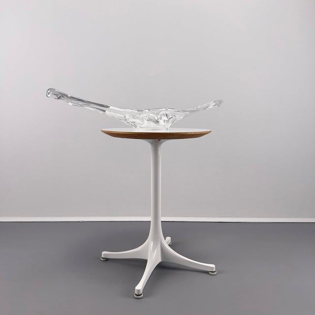 Mid-Century Modern Vintage Crystal Glass Bowl, France, 1970s For Sale - Image 3 of 9