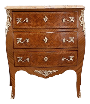 Small Antique Louis XV Style Mahogany Dresser, 1890s
