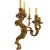 Pair 19th Century French Rococo Revival Gilt Bronze Five-Light Wall Sconces For Sale - Image 4 of 11