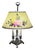 Early 20th Century Pairpoint Reverse Painted Glass and Silver Plate Table Lamp For Sale - Image 4 of 6