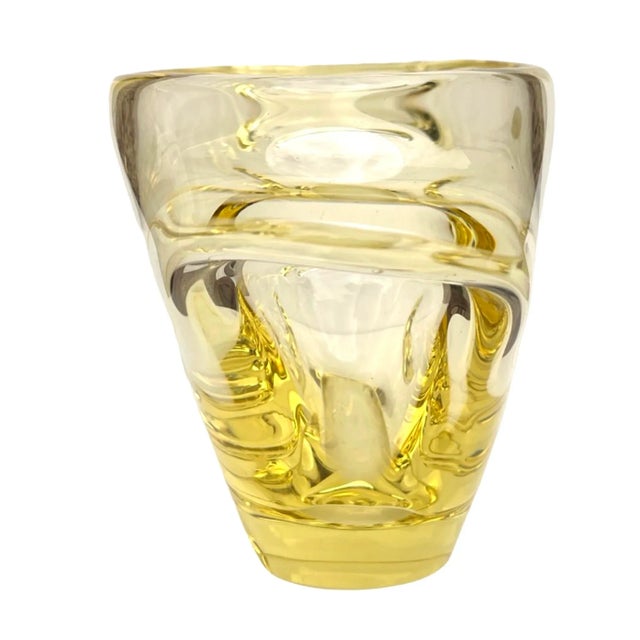 1970s Glass Vase Designed by M. Klinger, Železný Brod Sklo (Zbs), Czechoslovakia, 1960s. For Sale - Image 5 of 16