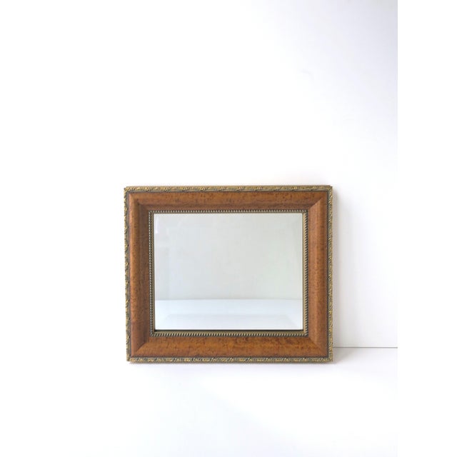 Late 20th Century Wall Mirror, Burl-Style Frame, Circa Late 20th Century For Sale - Image 5 of 10
