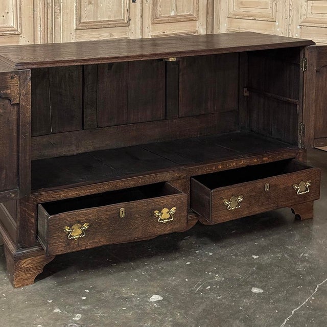 18th Century English Oak Mule Sideboard ~ Chest ~ Credenza For Sale - Image 15 of 18