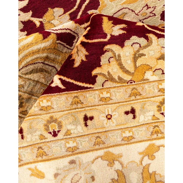 Textile Mogul, One-of-a-Kind Hand-Knotted Area Rug in Red , 12' 2" x 15' 3" For Sale - Image 7 of 8