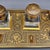 Victorian-Era Inkwell with Boulle Inlays in Ebonized Wood and Brass, Set of 8 For Sale - Image 13 of 16