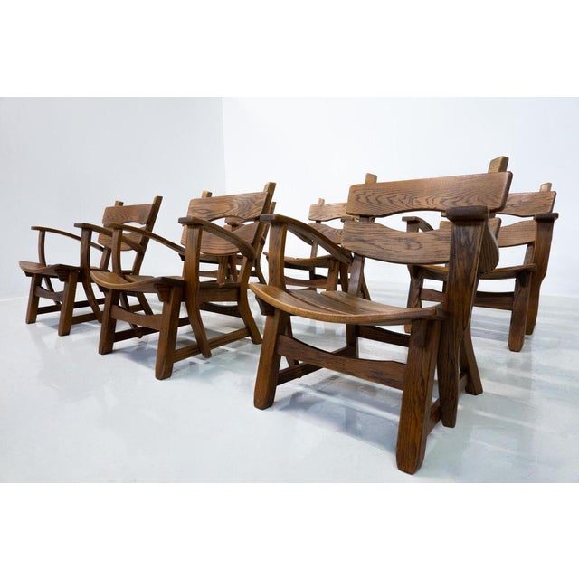 Brutalist Mid-Century Modern Brutalist Armchair from Dittmann & Co, 1970s For Sale - Image 3 of 8