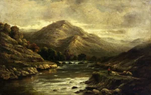 Luigi Vittorini, Landscape, 1980s, Oil on Canvas