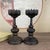 Late 20th Century Pair of Bronze Lotus Candlesticks – 5.9" Buddhist Altar Candle Holders With Dragon Base For Sale - Image 5 of 11