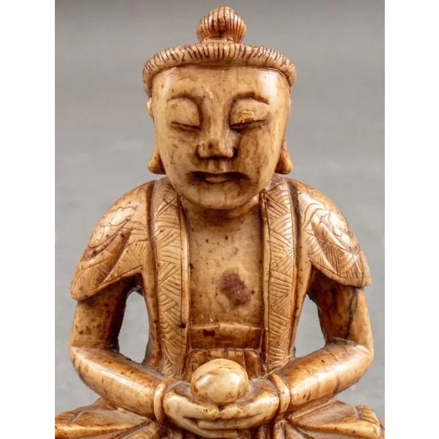 Japanese Carved Jade Buddha Sculpture Chairish