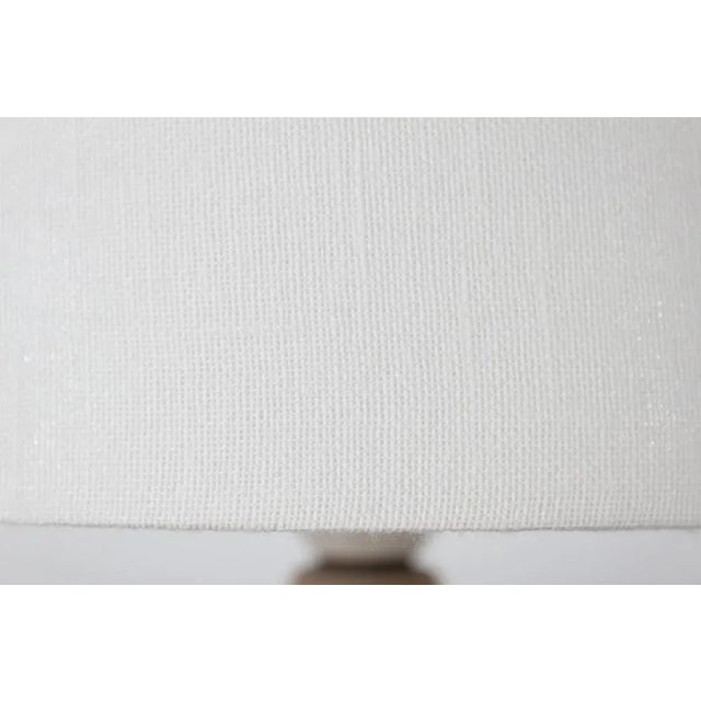 Danish Dusty Lilac and Dusty Yellow Colored Glossy Glaze Table Lamp by Einar Johansen for Søholm For Sale - Image 10 of 12