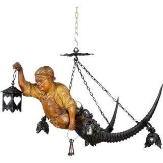 Antique Lustermaennchen of a Cellar Master, Germany 1920 For Sale