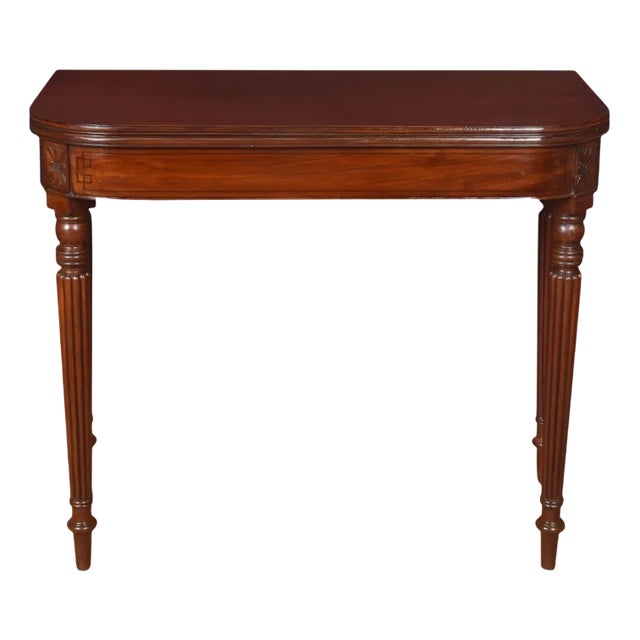 Regency Mahogany Tea Table For Sale