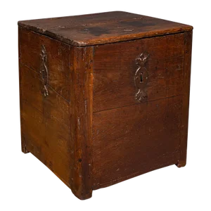 1720's English Antique Mail Carriage Strong Box