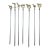 Vintage Brass Animal Top Skewers Set of 7 Brass & Steel For Sale
