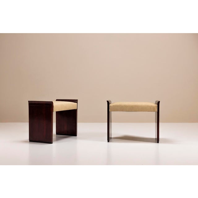 1930s Art Deco Mahogany Stools, 1930s, Set of 2 For Sale - Image 5 of 14