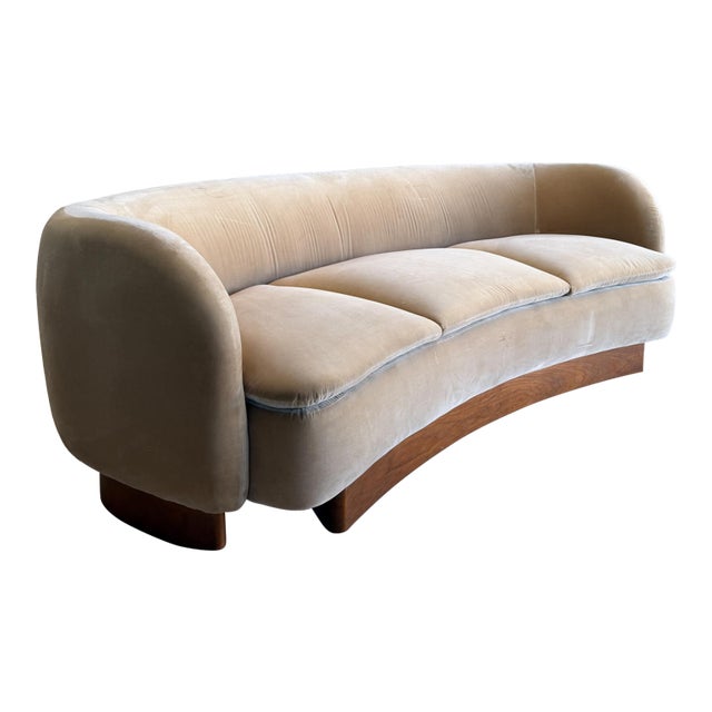 Muir Curved Sofa Lawson-Fenning Mid Century Post Modern Luxury For Sale