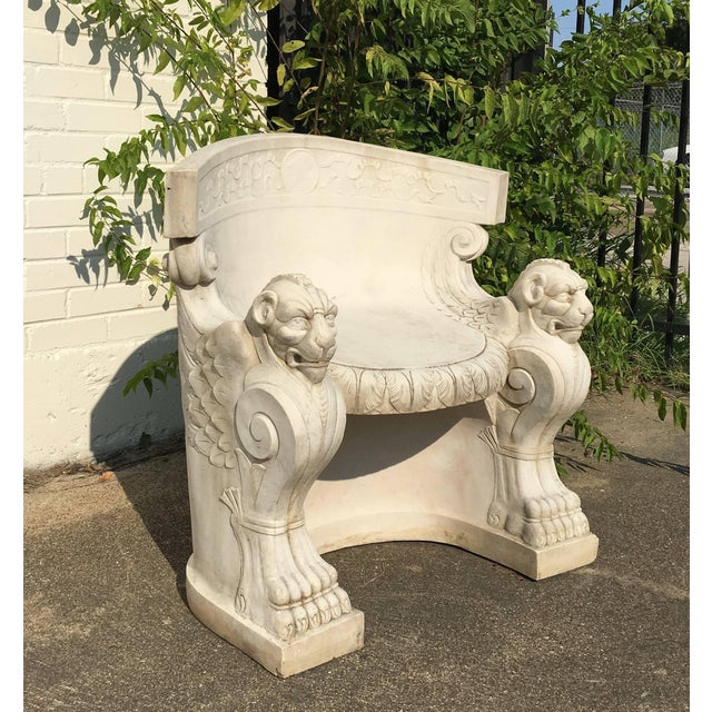 Antique Carved Stone Throne Chairs, Italy A Pair Chairish