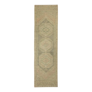 Turkish Oushak Rug 2'11" x 10'2" #20257 For Sale
