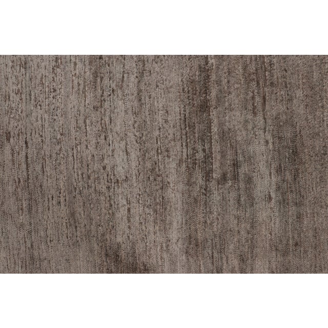 Rug & Kilim’s Modern Textural Rug in Neutral Taupe and Gray Tone-on-Tone -14x15 For Sale In New York - Image 6 of 8