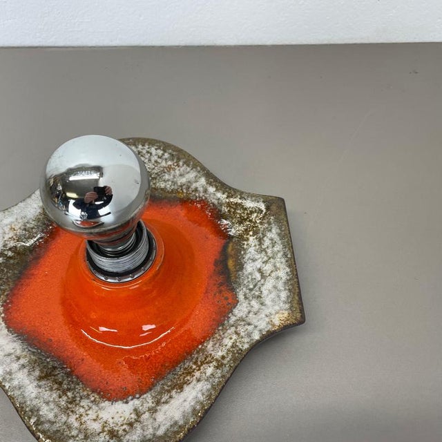 Pop Art Ceramic Fat Lava Wall Lights from Hustadt Lights, Germany, 1970s, Set of 2 For Sale - Image 9 of 16