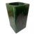 Vintage Chinese Green Glazed Square Vase For Sale