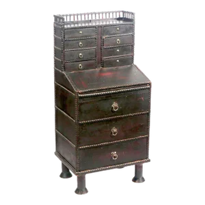 Tramp Art Secretary Desk of Diminutive Size