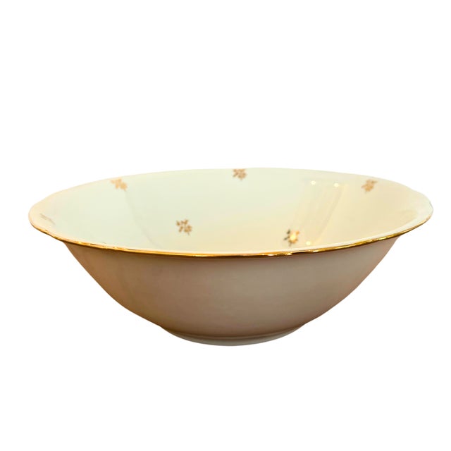 1950s French Porcelain Dinner Set with Gilt Edges for 12 from Limoges, 1956, Set of 31 For Sale - Image 5 of 11