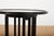 Fledermaus Side Table in Black Lacquered Wood with Metal Edge and Leather Glass Top by Josef Hoffmann for Wittmann, 1990s For Sale - Image 6 of 12