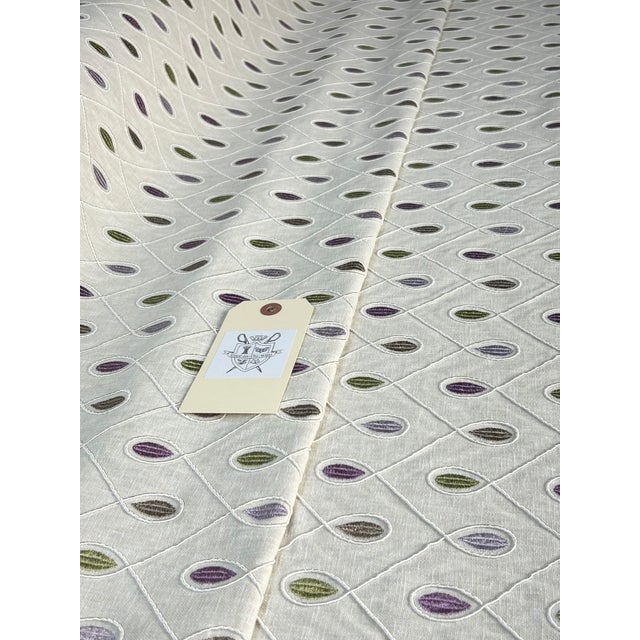 2020s CLarke & Clarke "Healey” Embroidery– 9.25 Yards For Sale - Image 5 of 6