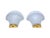 Mid-Century Modern Mushroom-Shaped Murano Glass Wall Lamps from Manifattura Di Murano, 1970s, Set of 2 For Sale - Image 3 of 14