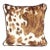 Kravet Cowhide Double Sided Velvet Pillow With Piping For Sale