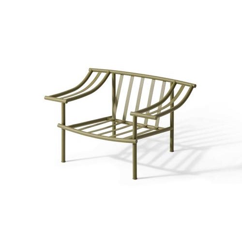 Gold Vidalenta Outdoor Green Armchair by Patricia Urquiola for Cassina For Sale - Image 8 of 13