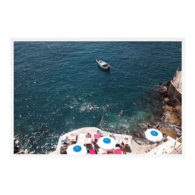 Il Perata Aerial by Natalie Obradovich in White Framed Paper, Medium Art Print For Sale