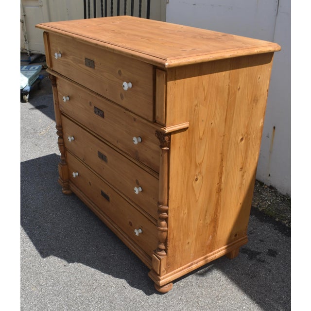 Pine Chest of Four Drawers, Hungary For Sale In Baltimore - Image 6 of 14