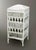Mid 20th Century Mid 20th Century Vintage White Painted Wicker Lift Top Storage Cupboard Cabinet For Sale - Image 5 of 12